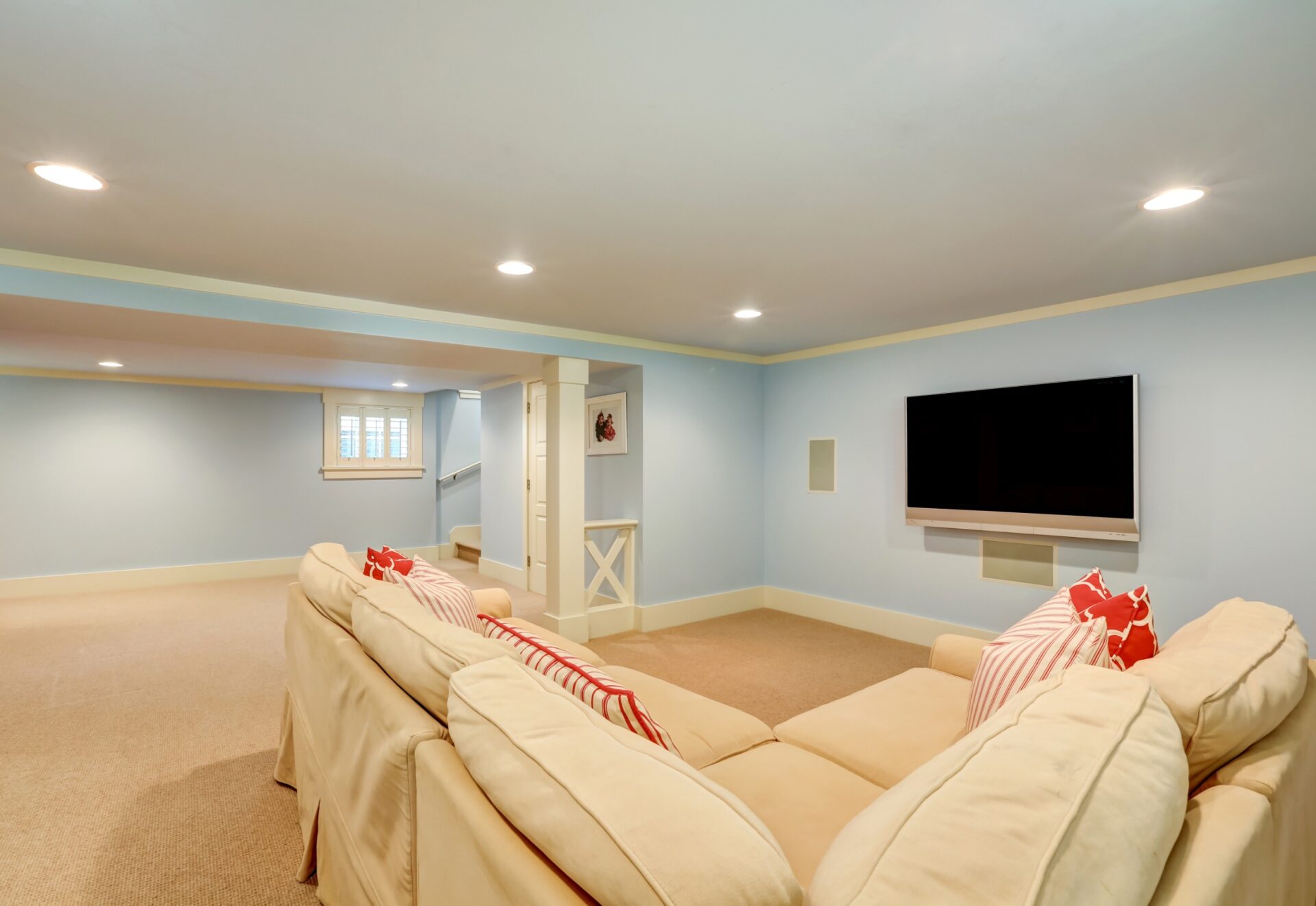Spacious basement Spacious basement